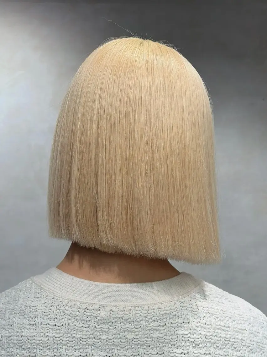 ショート カラー 抜きっぱなしブロンド ブロンド ヘアカラー ブリーチ✨/似合わせ カラー🎀/Yuzuのヘアスタイル