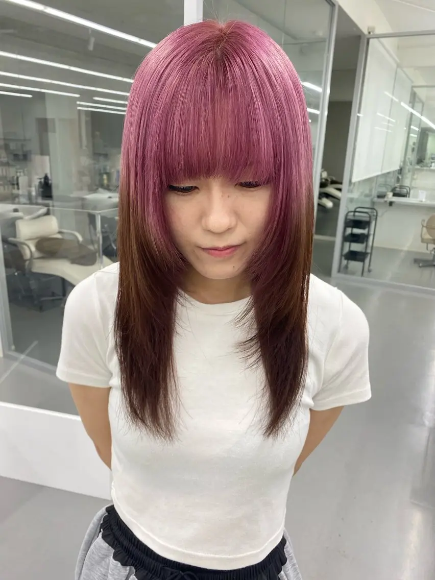 ロング 丸山 純奈のヘアスタイル