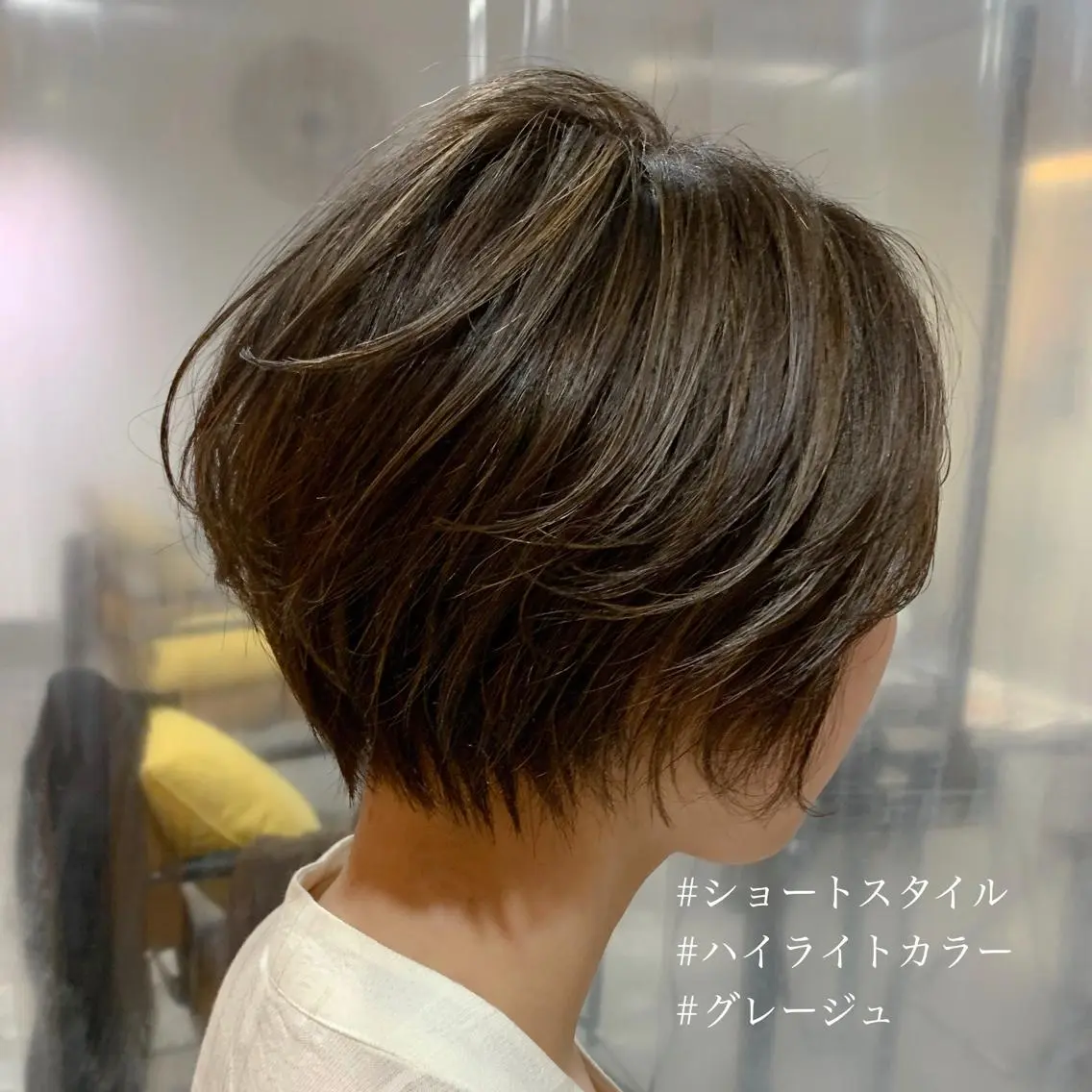 ショート ハイライト ショートヘア カット ヘアカラー arc. arc.のヘアスタイル