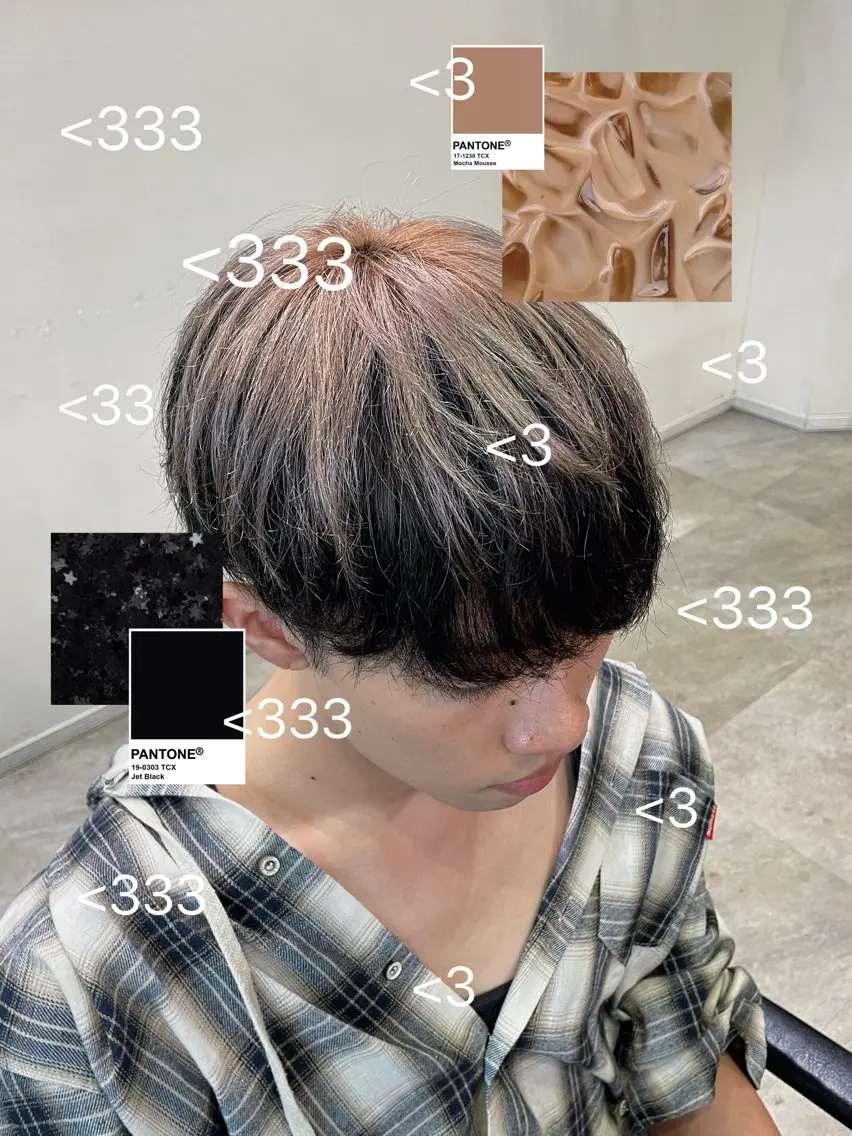 カラー メンズ ヘアカラー こころ🎀 カラーモデル様募集中のヘアスタイル