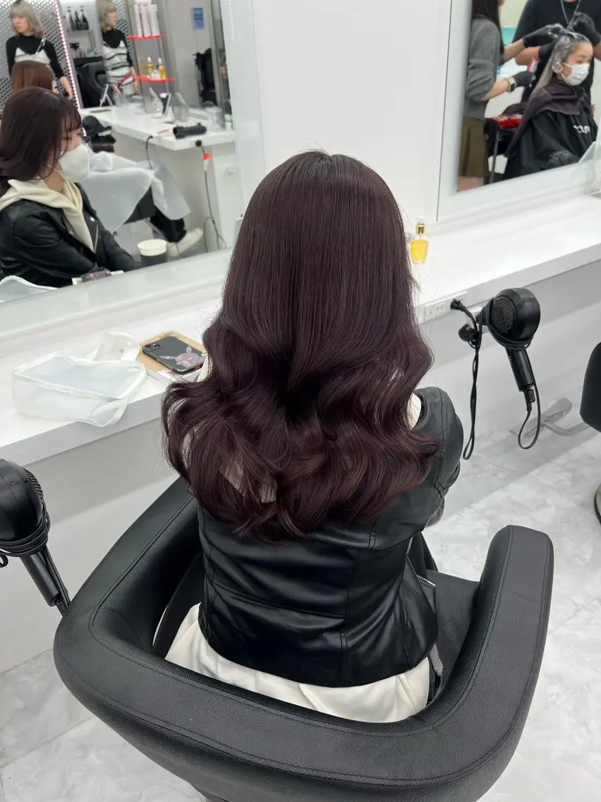 ミディアム カラー 💖似合わせカラー ブリーチ💖レイヤーのヘアスタイル