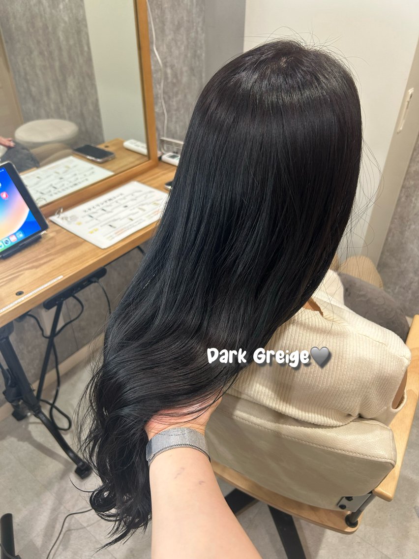 ロング カット ヘアカラー トリートメント HARUNA|肌映え 💖艶カラーのヘアスタイル