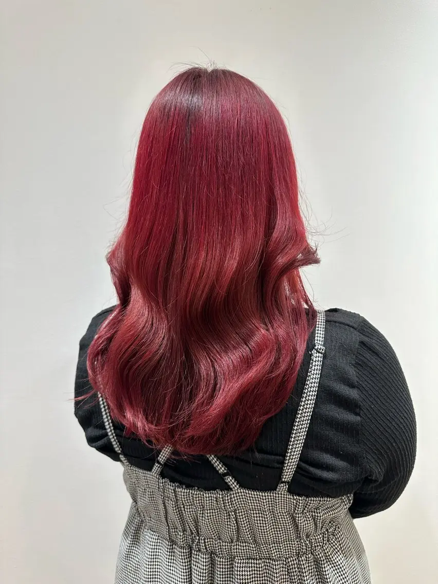 【🍒ブリーチカラー迷ったらコレ🍒】カット+ブリーチ1回+カラー+トリートメント🫧の写真