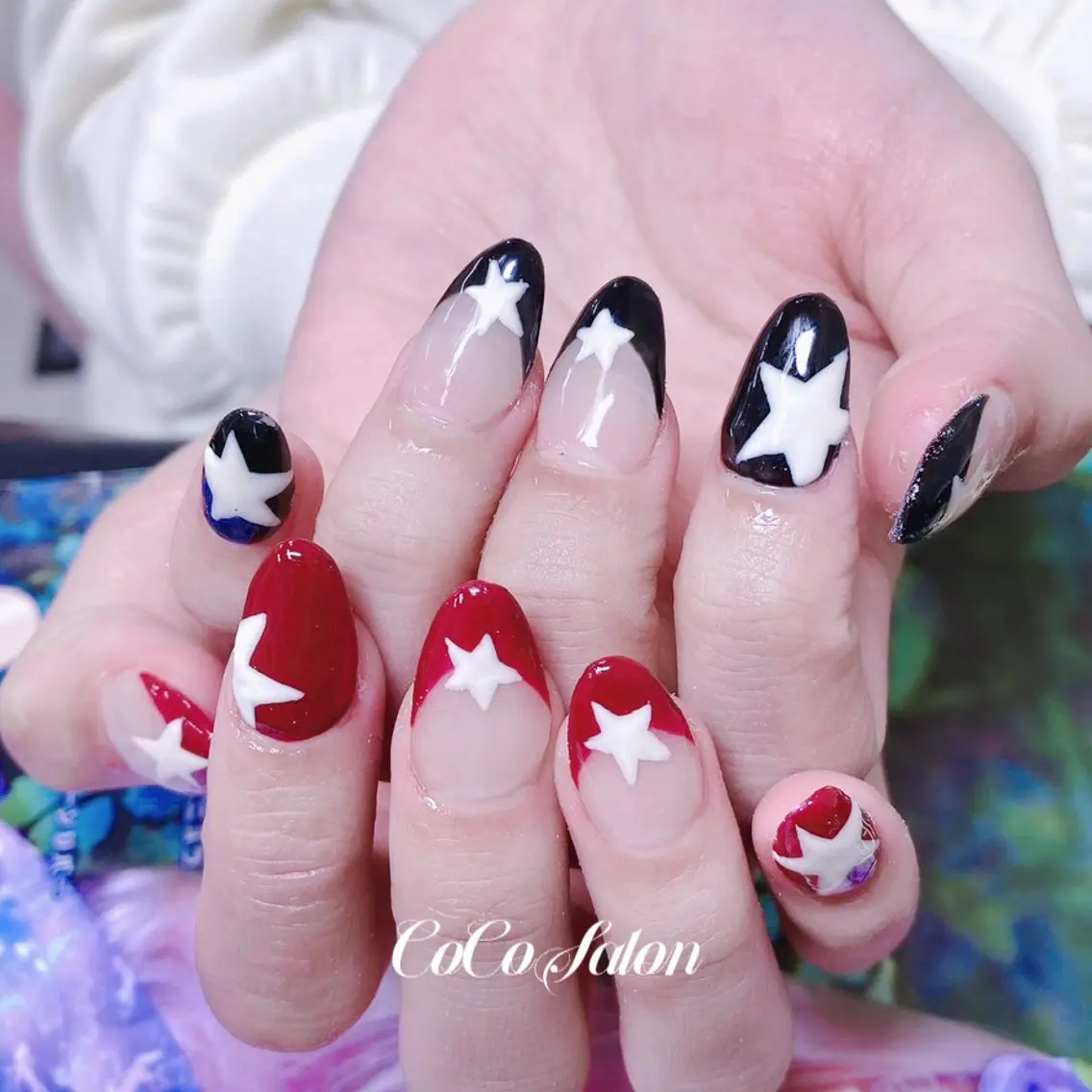 ネイル ボルドー 成人式 長さ出し フレンチネイル ジェルネイル ハンドネイル CoCoSalon ネイル/まつ毛予約のネイルデザイン