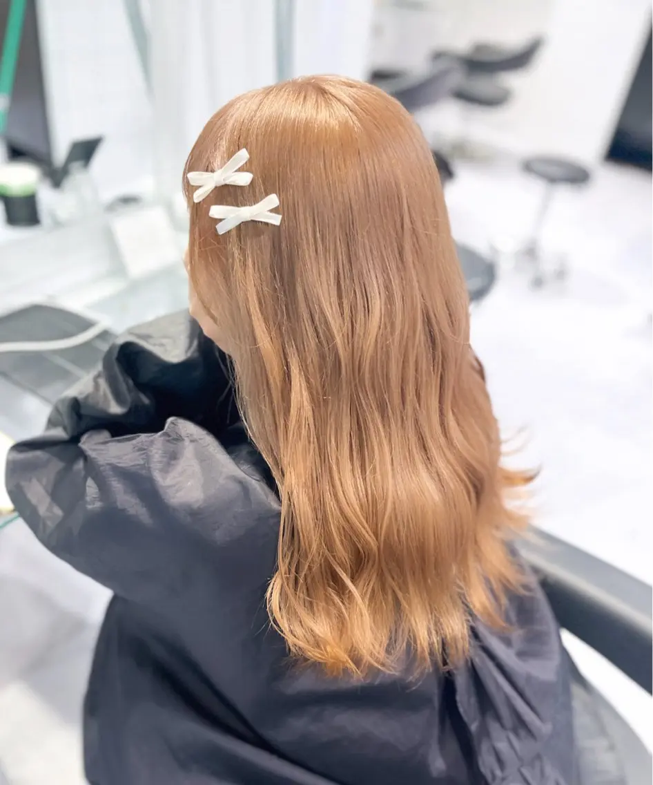 ロング カラー ヘアカラー トリートメント ヘッドスパ ヘアセット 🫧うる艶トレンド 🫧透明感カラーのヘアスタイル