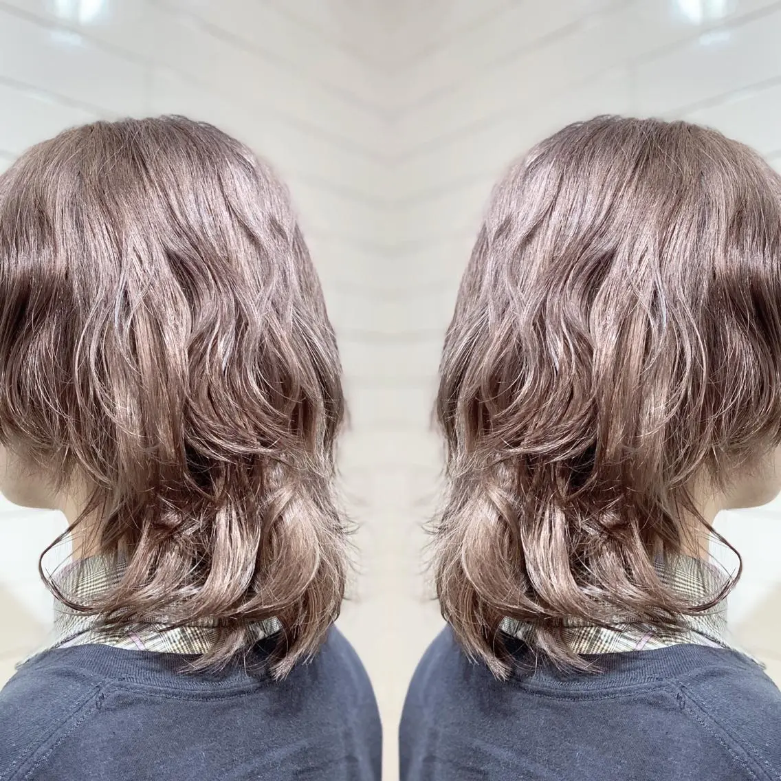 ショート カラー ヘアアレンジ 髪質改善×ハイトーン 中田啄也のヘアスタイル