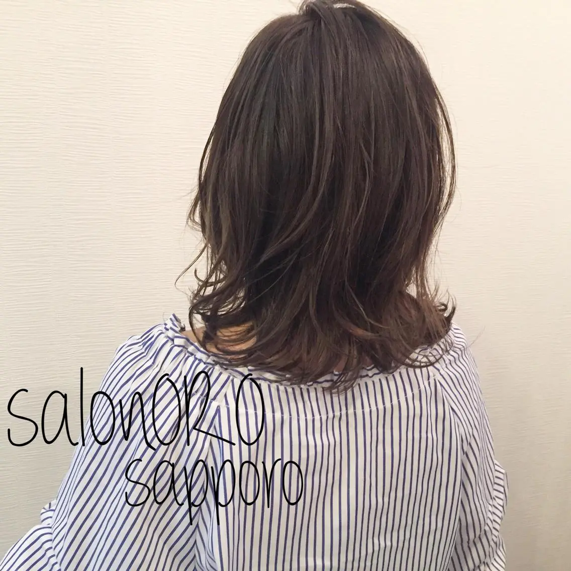 ミディアム カラー ブリーチ グラデーションカラー グレージュ ハイライトカラー ハイライト カット ヘアカラー トリートメント 池田 真由美のヘアスタイル