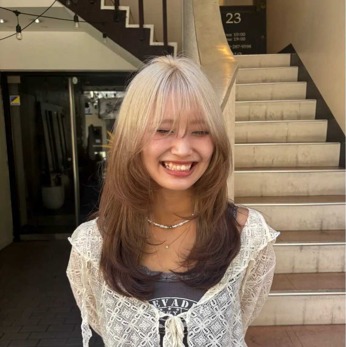 🌹レイヤーカット＋デザインカラー🌹の写真