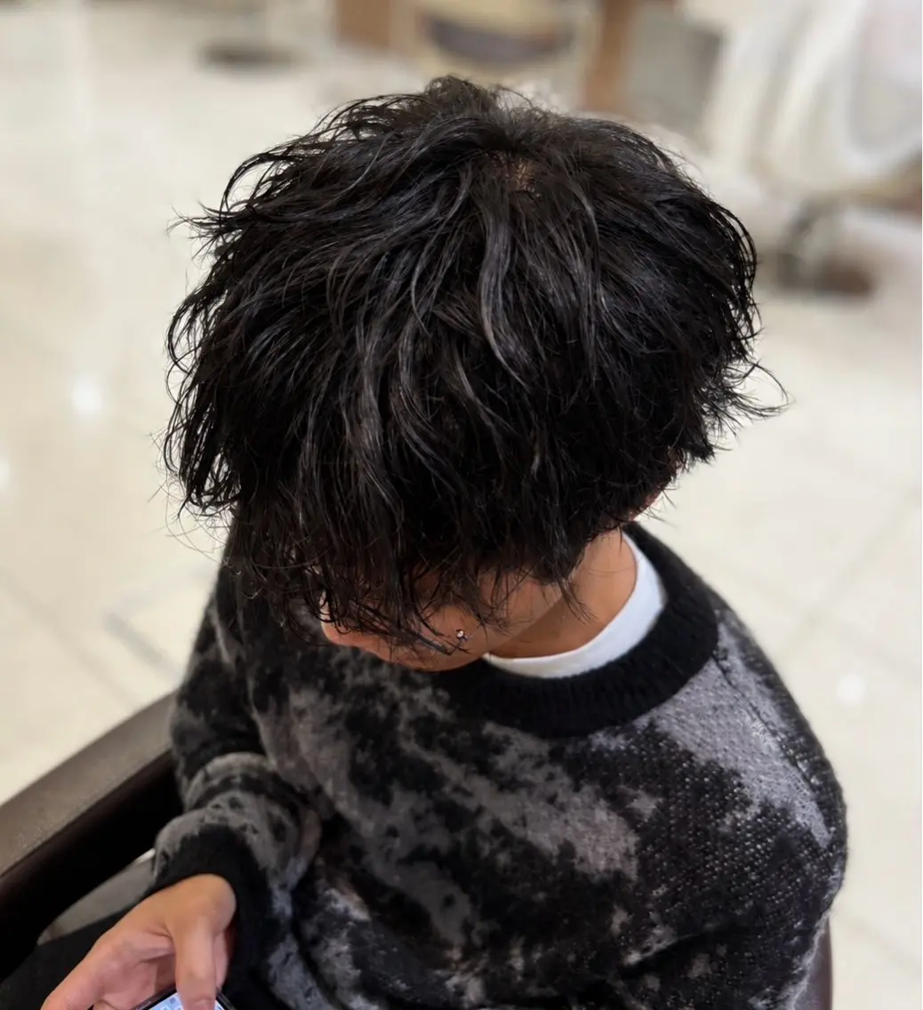 パーマ メンズ カット パーマ EIGHT梅田 /HADUKIのヘアスタイル