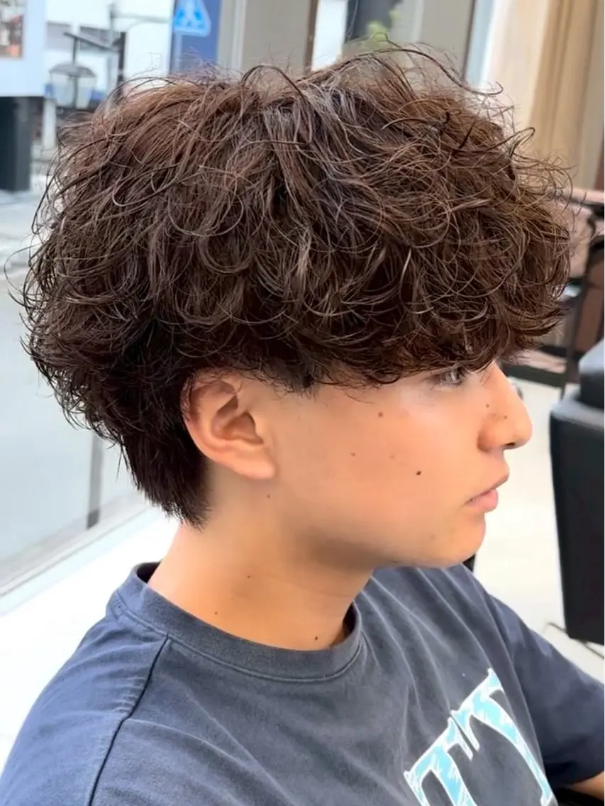 カット‪✂︎‬➕各種パーマ🌀〰︎︎➕ワンカラー🤎❤️🖤⟡.·の写真