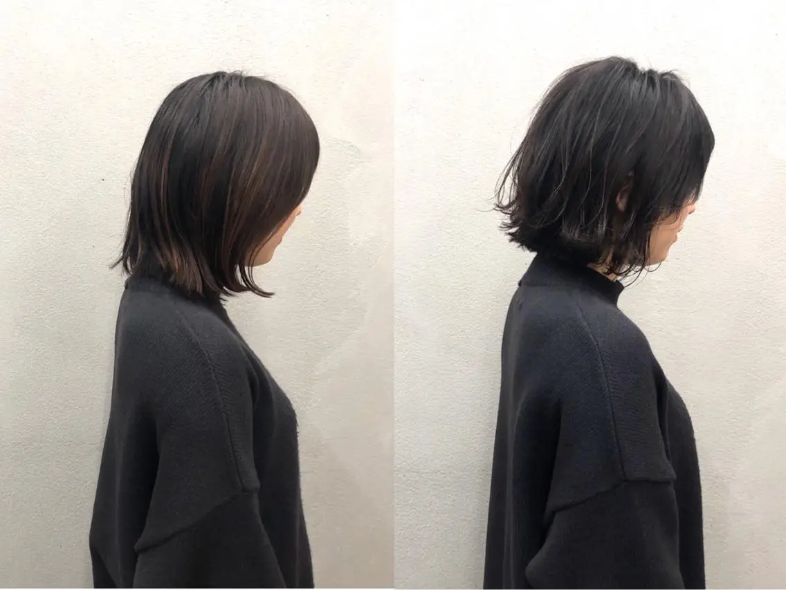 ショート カラー 切りっぱなしボブ ピンクカラー ボブ カット ヘアカラー トリートメント ショート/ボブ/ 白髪染め/メンズ葛西のヘアスタイル
