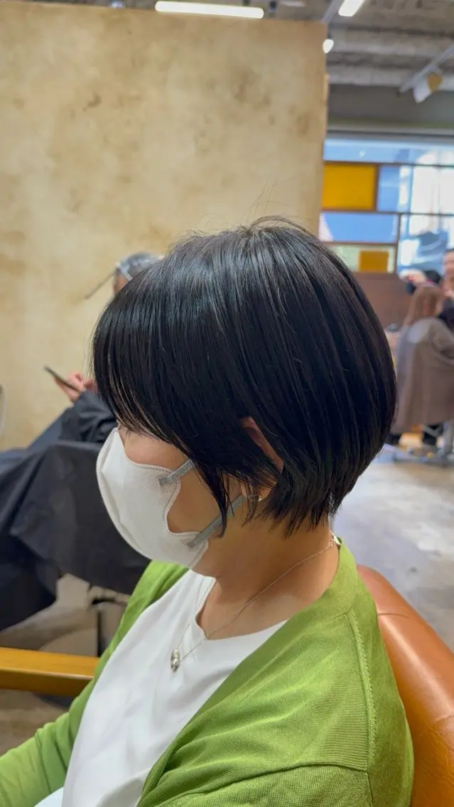 ショート ショートボブ 丸みショート ボブ ショートヘア カット トリートメント Cadre新小岩🫧 栗原葵のヘアスタイル