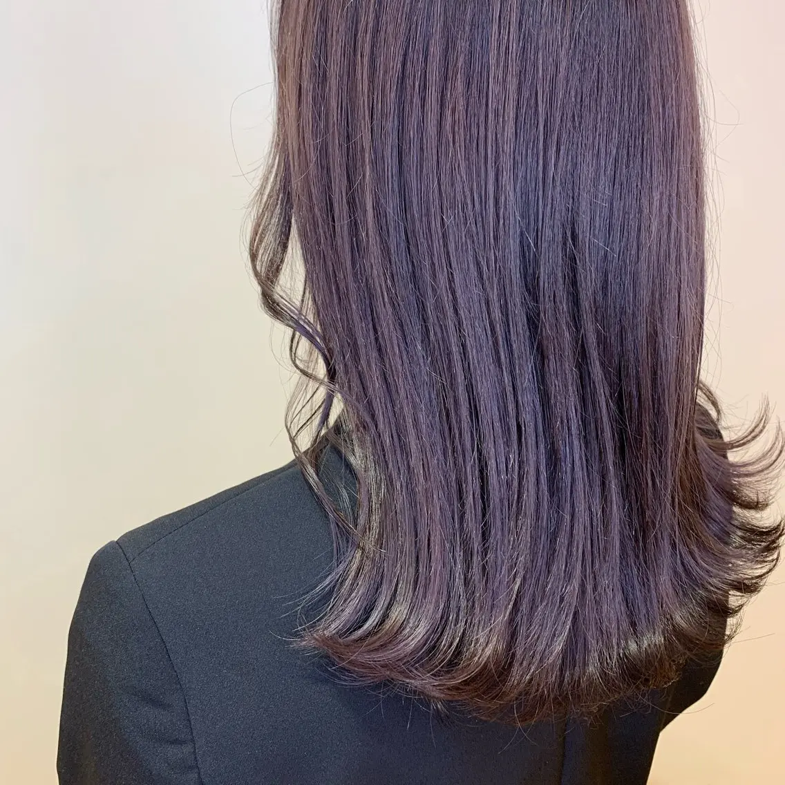 ミディアム カラー ラベンダーカラー 和田 楓のヘアスタイル