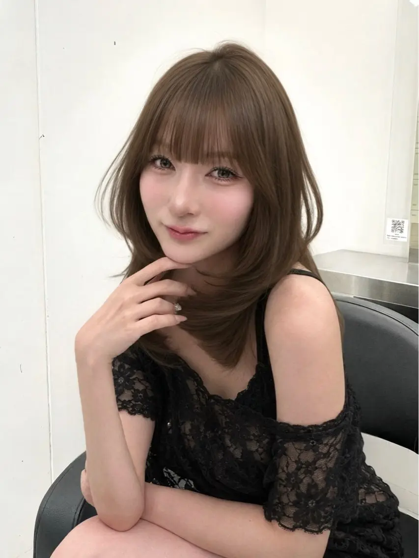 ロング カラー ヘアカラー ヘアセット 上品モテヘア🩶 karen🩶のヘアスタイル