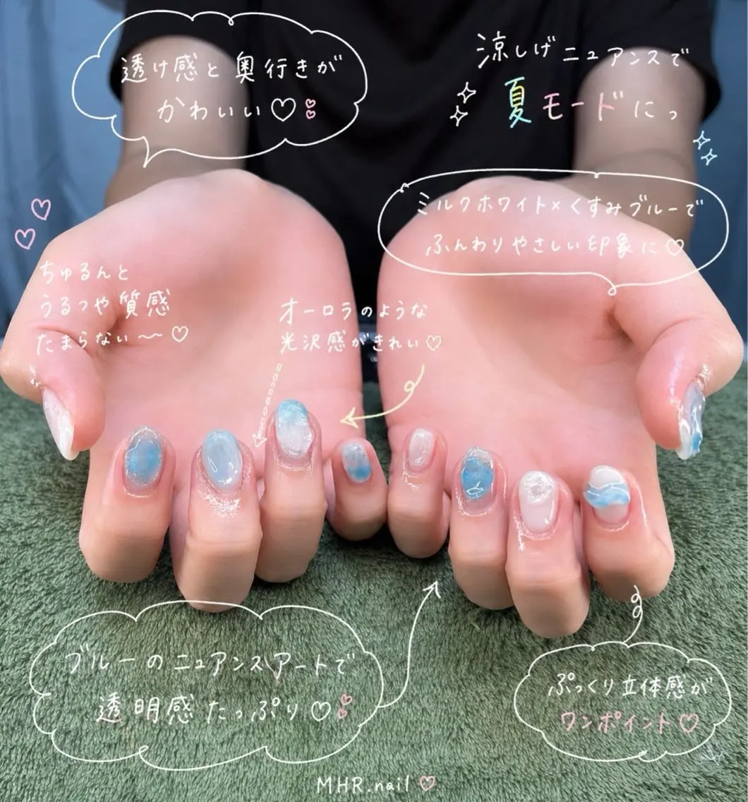 ネイル ハンドネイル フットネイル MHR nailのネイルデザイン