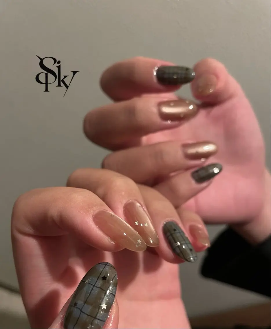 ネイル ハンドネイル Spiky とうげ ふうかのネイルデザイン