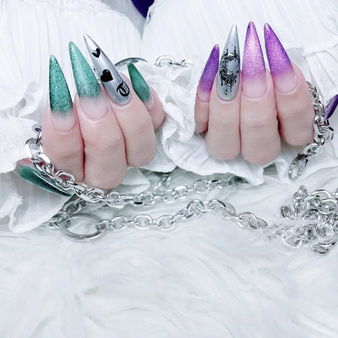 ネイル チークネイル 長さ出し フラワーネイル フレンチネイル ガーリー ハンドネイル ハンドケア NEW NAIL 池袋のネイルデザイン
