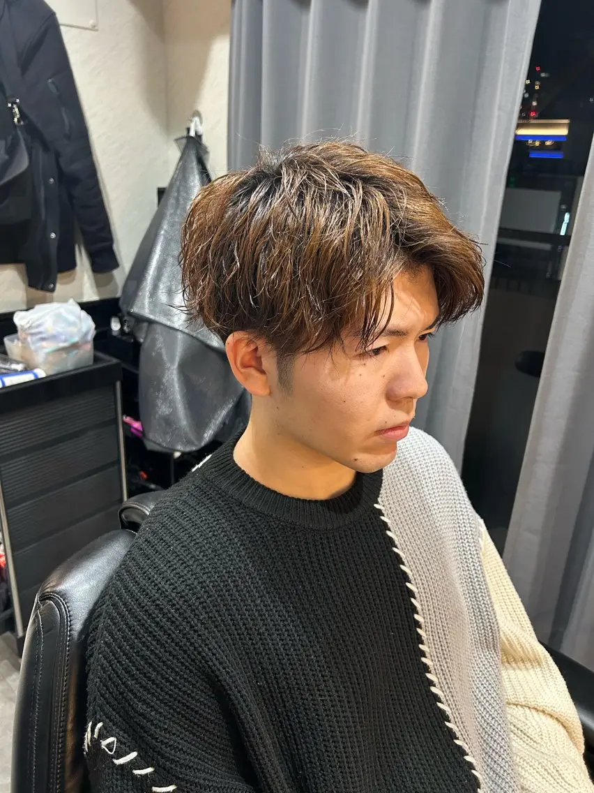 ショート パーマ 柏木 直人のヘアスタイル