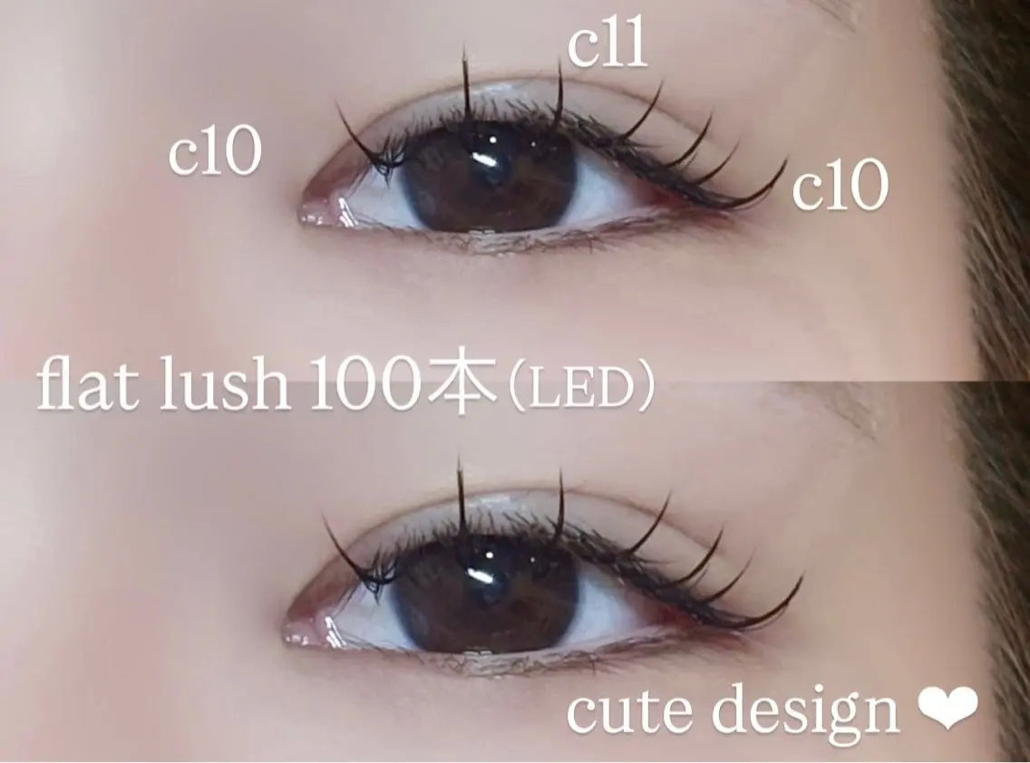 マツエク・マツパ フラットラッシュ eyelistෆ‪ raimu🩷ᩚのマツエク・マツパデザイン