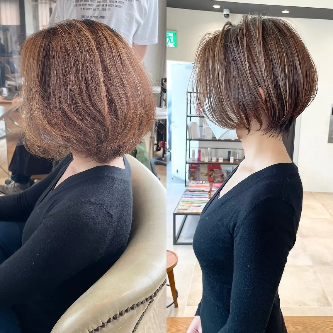 ショート カット ヘアカラー トリートメント 朝ラク/大人ショート /銀座/若狭真央のヘアスタイル