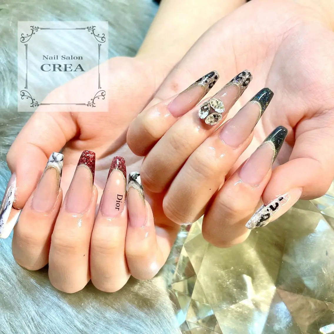 ネイル アートネイル フレンチネイル ハンドネイル NailSalon CREAのネイルデザイン