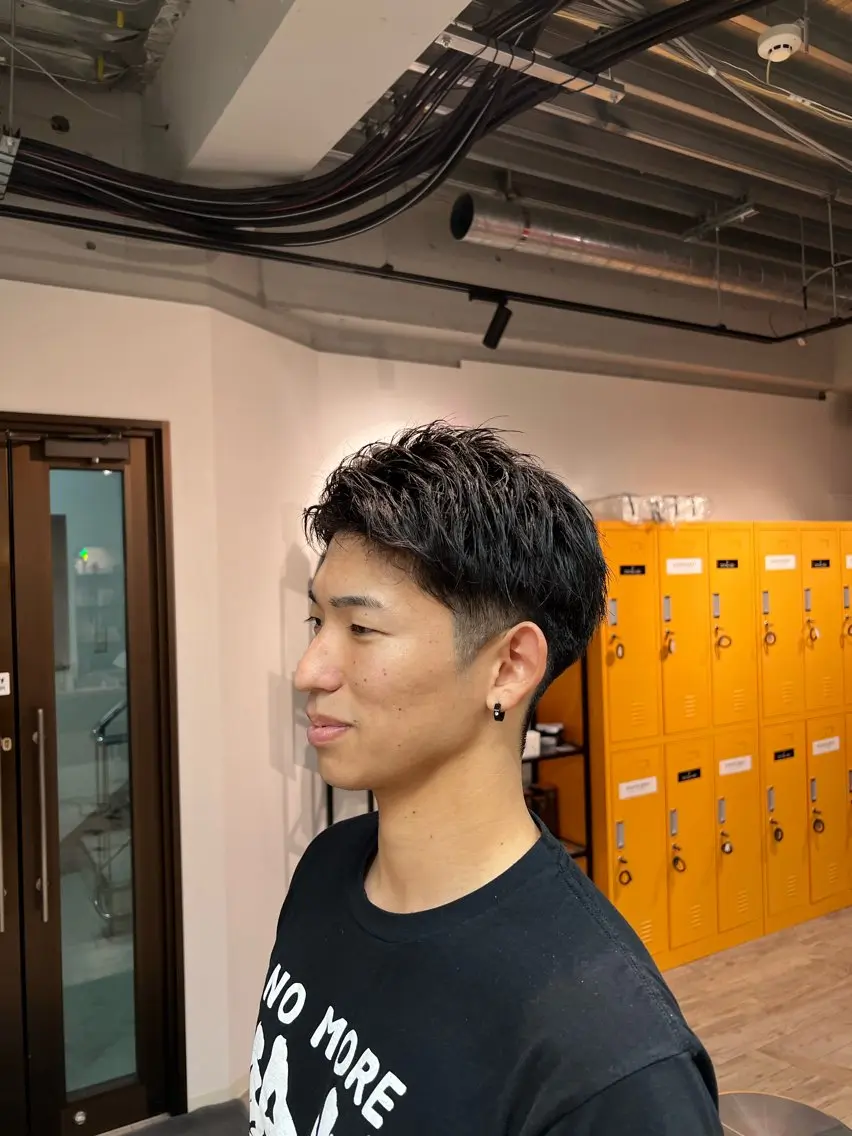 メンズ 刈り上げ 林 龍誠のヘアスタイル