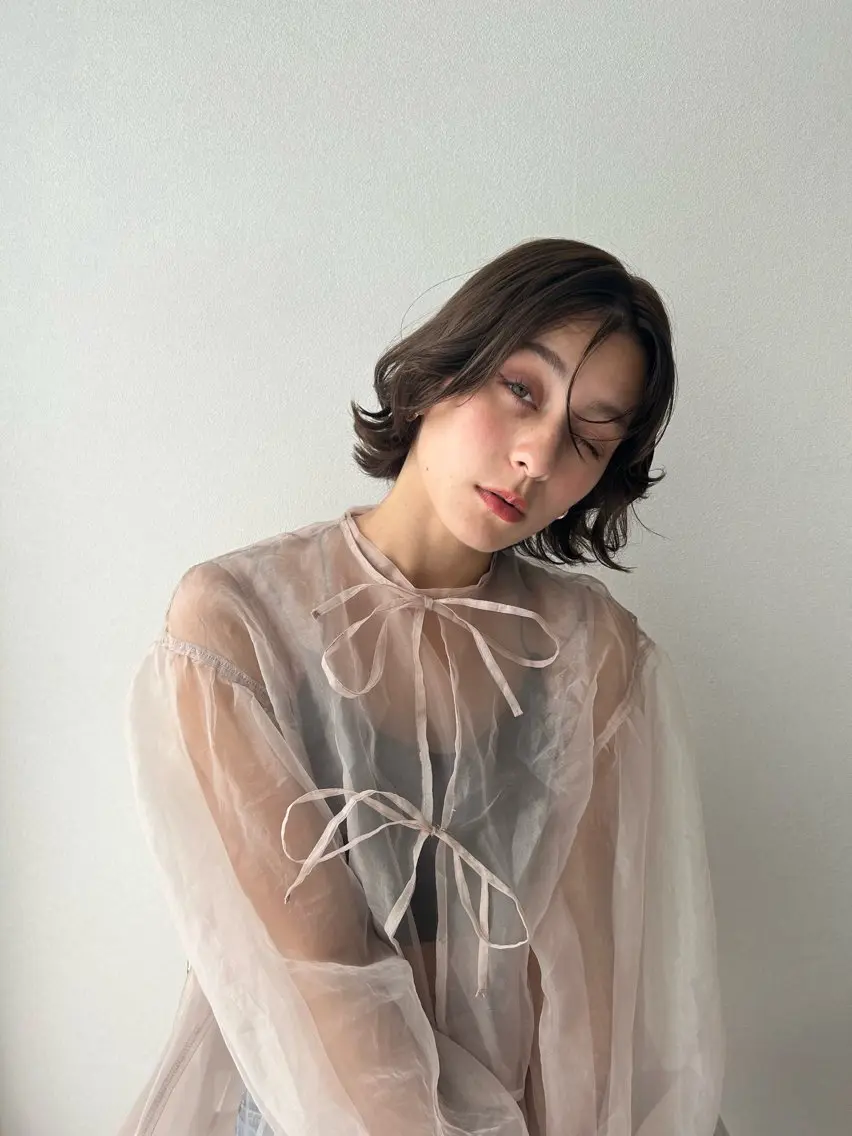 ショート カット ヘアカラー トリートメント ♡FERIA桃山台 サイトウ ユウ♡のヘアスタイル