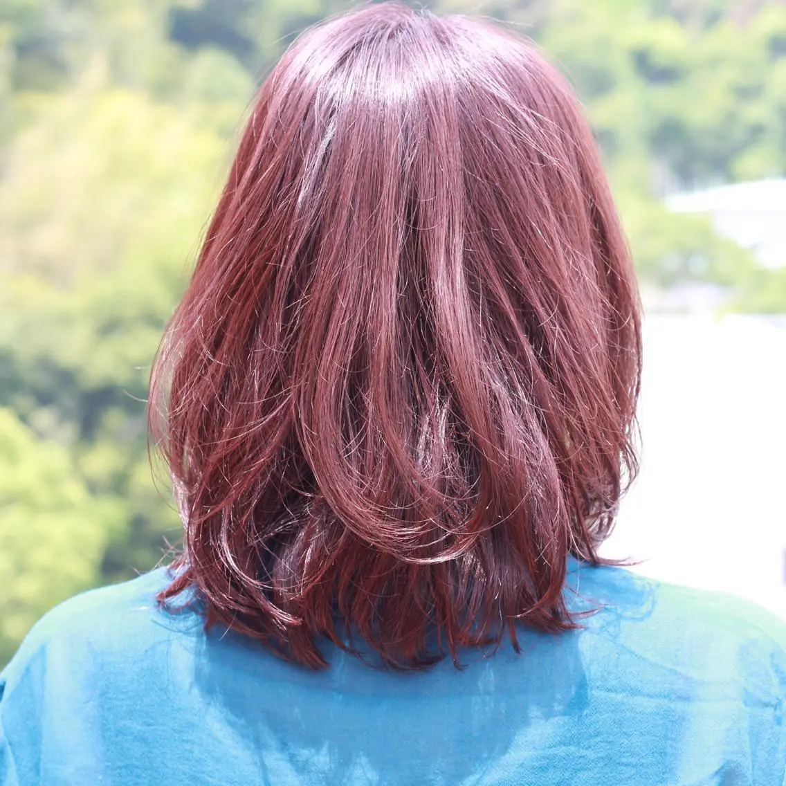ミディアム カラー ピンクカラー ヘアカラー Viage （ビアージュ）のヘアスタイル