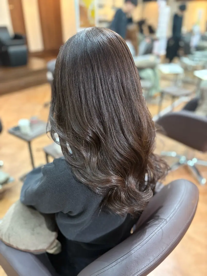セミロング カラー ヘアアレンジ 🍒Ayana🍒 艶カラー🍒のヘアスタイル
