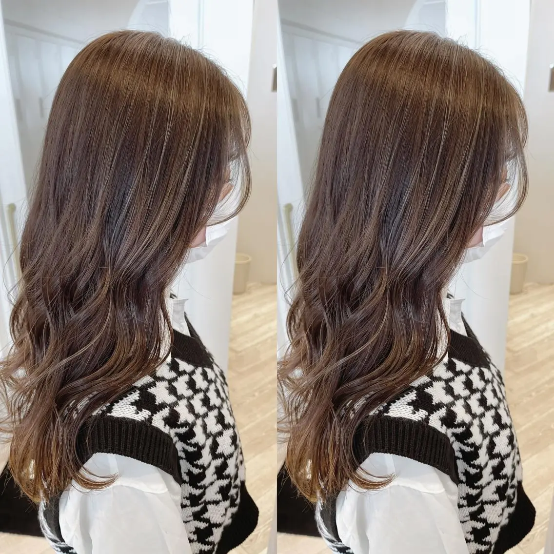 ロング カラー グレージュ 佐々木 裕一のヘアスタイル
