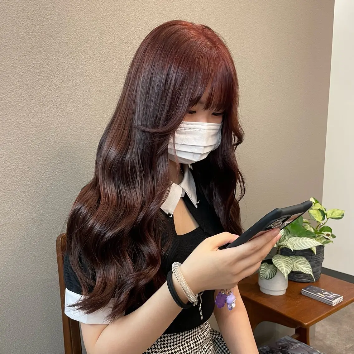 ロング カラー ブラウンカラー ピンクカラー レッドカラー ❄️透明感カラー ❄️WAOのヘアスタイル