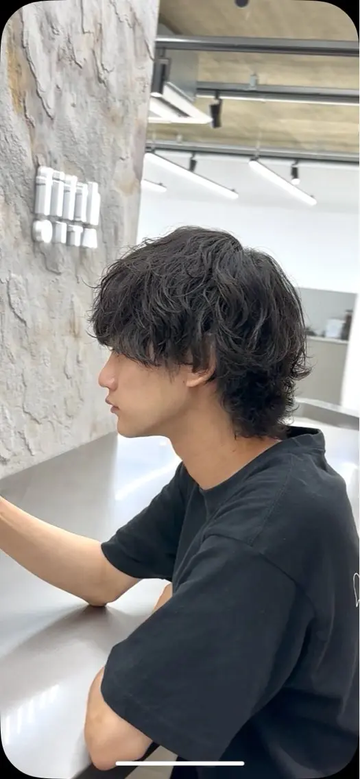 ショート パーマ メンズ メンズパーマ カット パーマ トリートメント fifth_Oita 安藤海哉のヘアスタイル
