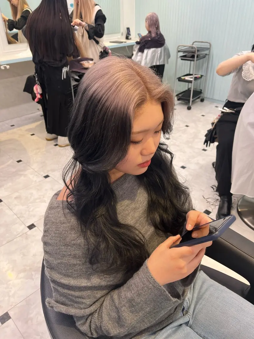ロング カラー ヘアカラー トリートメント ブリーチカラー 🩵MIZUKIのヘアスタイル