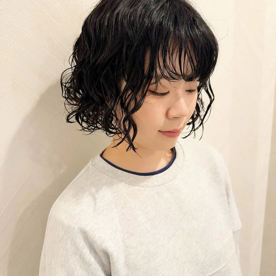ショート カラー パーマ 中川 竜誠のヘアスタイル