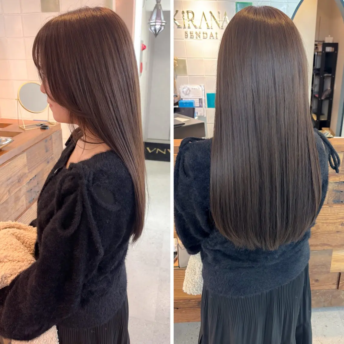 ロング 顔周りカット カット ヘアカラー トリートメント [仙台髪質改善]小原 弘之のヘアスタイル