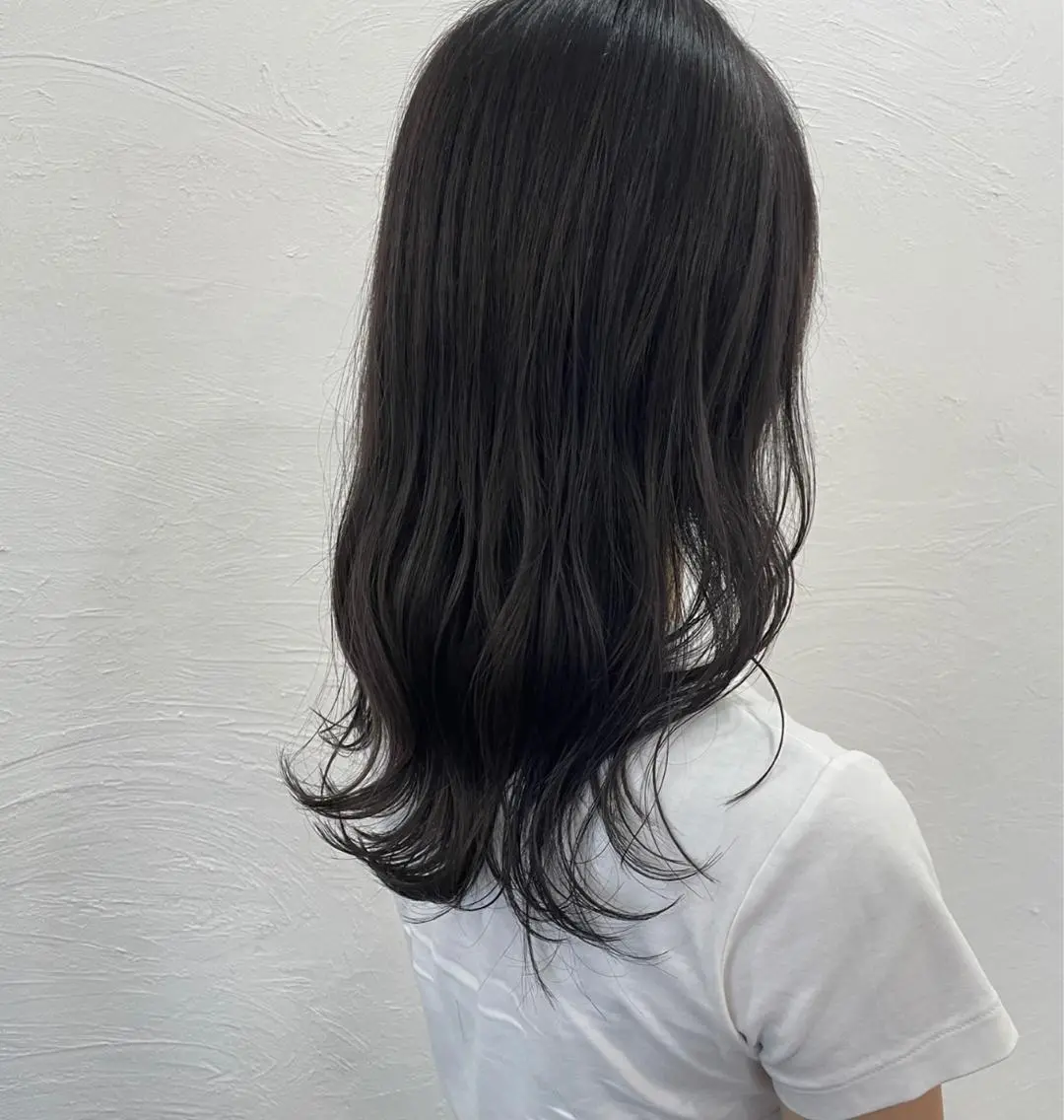 ロング カラー カット ヘアカラー トリートメント 河野 満月のヘアスタイル