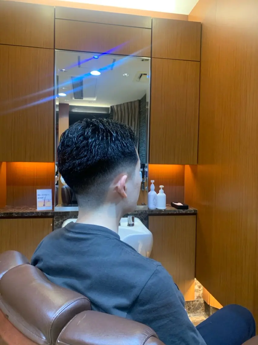 ショート ヘアアレンジ メンズ フェードカット カット 杉本 翔希のヘアスタイル