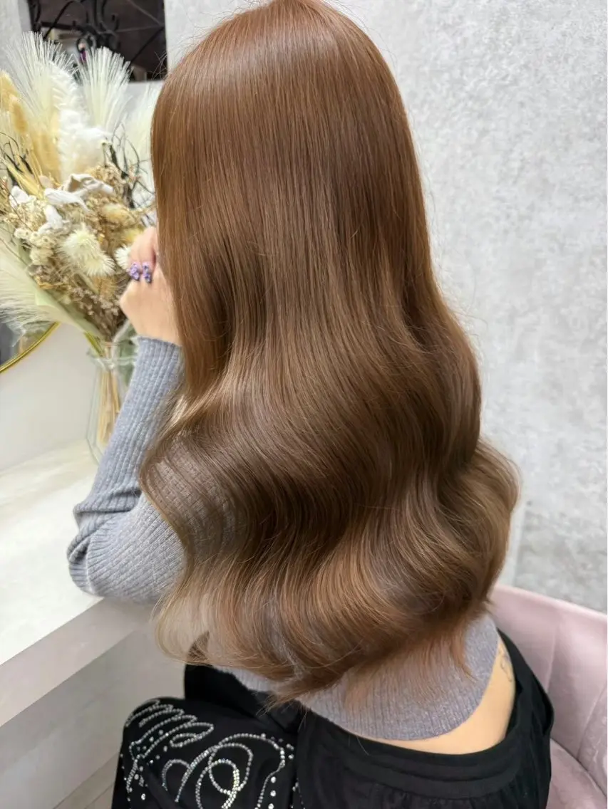 ロング カラー ‪💄心 葉/大宮 /ワンカラー🖤のヘアスタイル