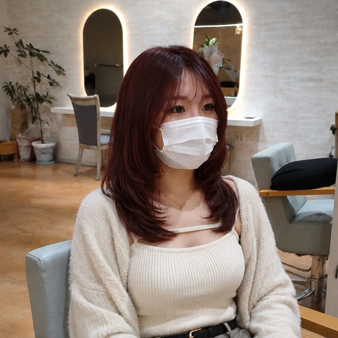 セミロング 松澤日菜 ✂メンズ歓迎のヘアスタイル