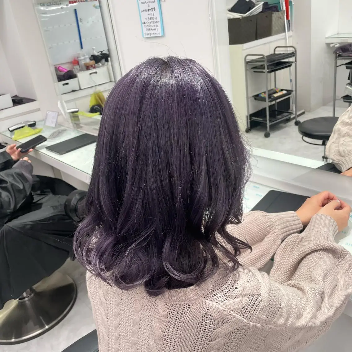 セミロング カラー ヘアカラー トリートメント ヘッドスパ ヘアセット 暖色🩷透明感カラー ♡Maika♡のヘアスタイル
