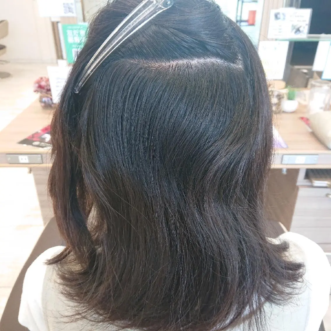 セミロング 縮毛矯正 トリートメント 宮本 秀人のヘアスタイル