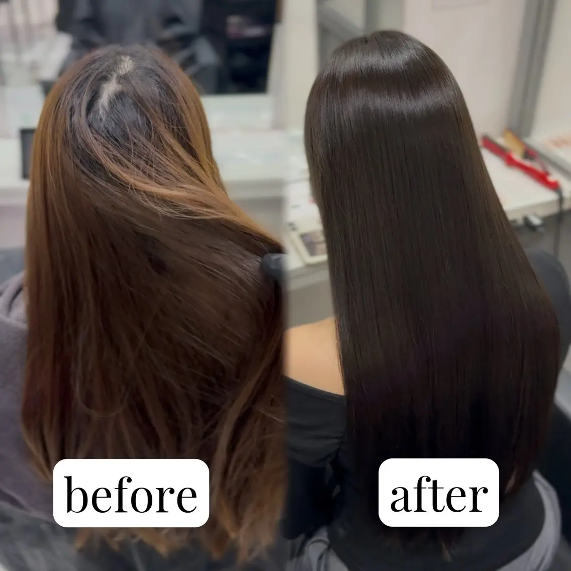 ロング カラー 髪質改善 艶髪矯正 エクステ かいり✂️のヘアスタイル