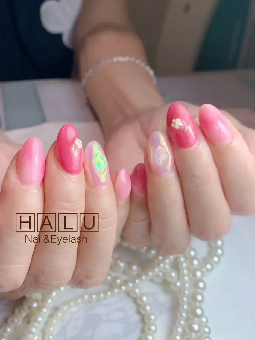 ネイル ピンク HALU ハルのネイルデザイン