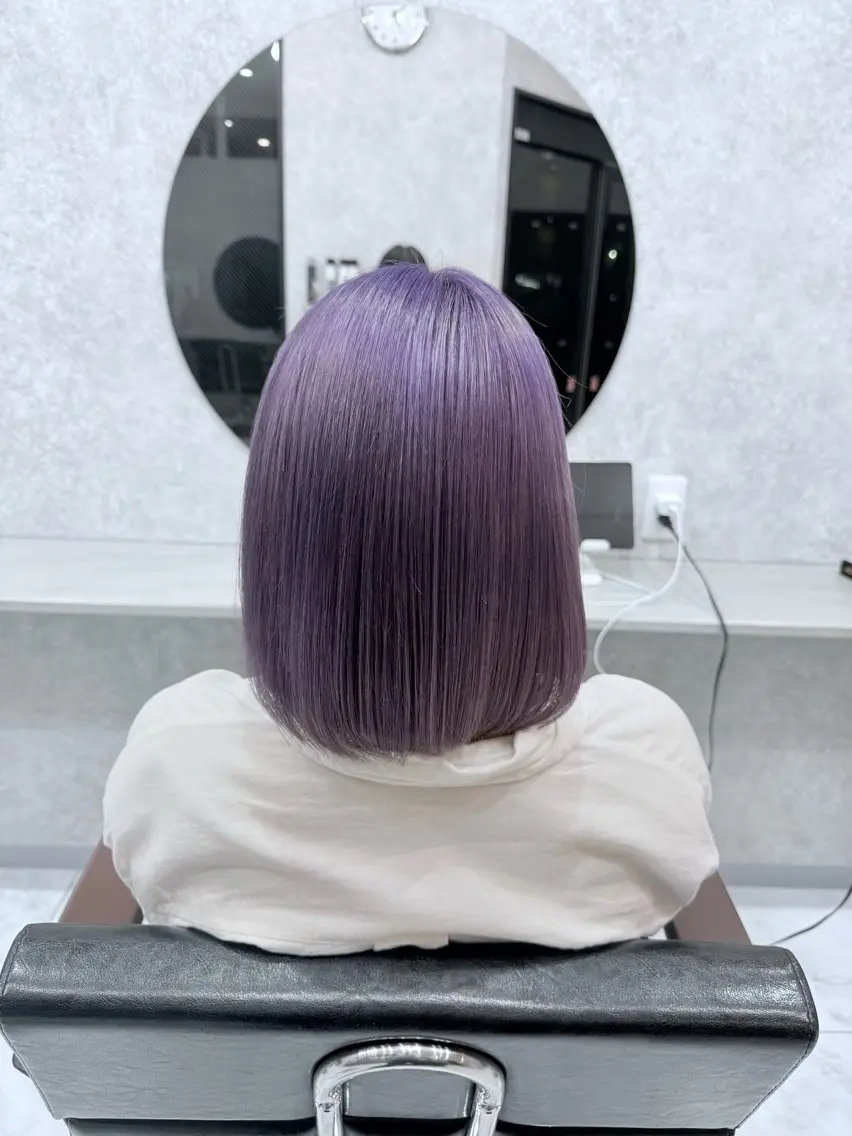 ミディアム カラー 🌺ハイトーン🌺 矢葺 なぎさ🌺🌺のヘアスタイル