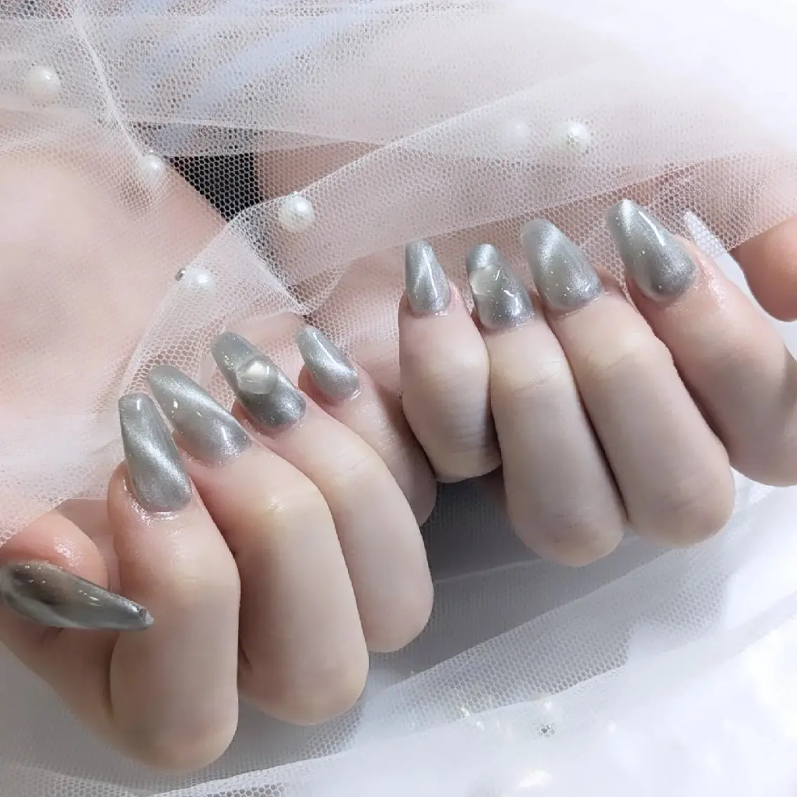 ネイル スカルプネイル Lily nail 船橋 yuki🍒のネイルデザイン