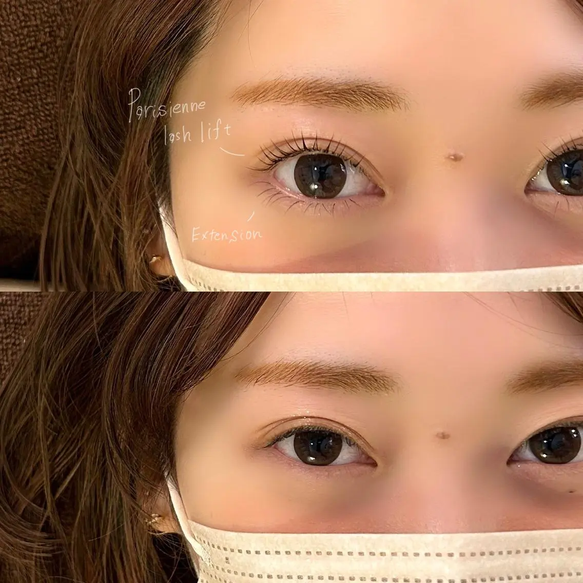 《上下set》上パリジェンヌラッシュリフト下エクステ40本の写真
