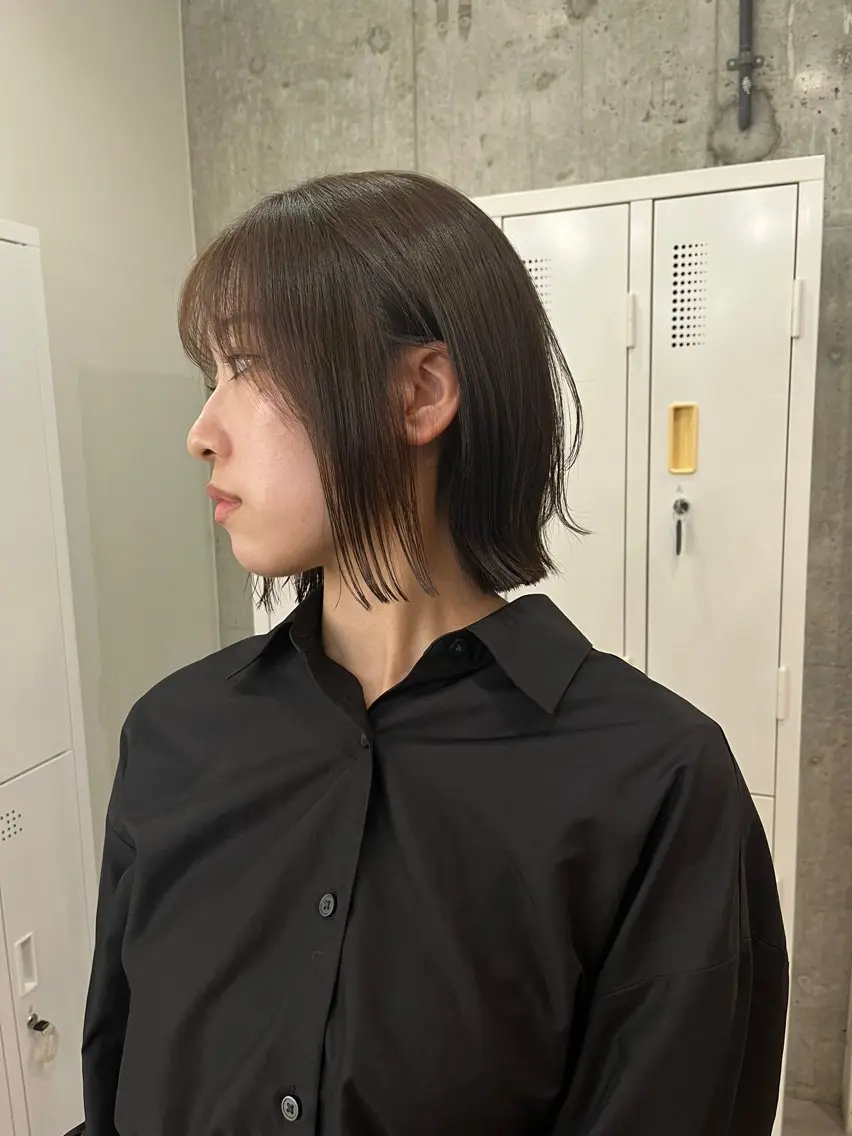 ショート カット 縮毛矯正 ボブ×縮毛矯正 ryotaのヘアスタイル