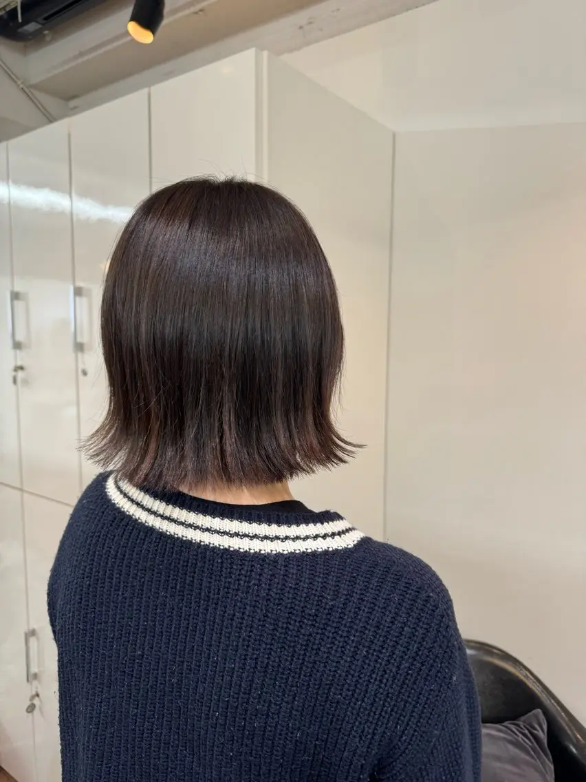 ショート カット ヘアカラー トリートメント 赤み無し柔らかカラー 【梅田】madokaのヘアスタイル