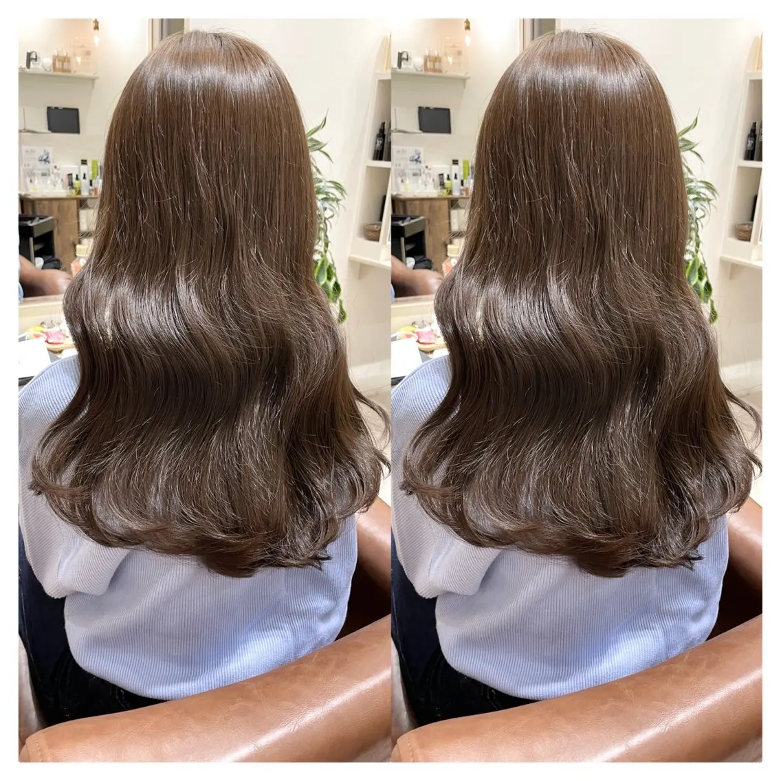 セミロング カラー カット ヘアカラー トリートメント 村山 茉衣のヘアスタイル