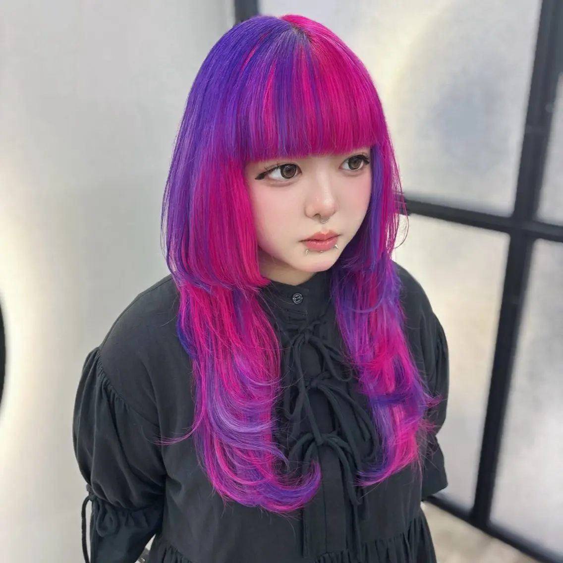 ロング カラー ヘアカラー Ren. 🦋デザインカラーのヘアスタイル